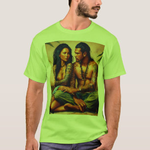 Camiseta Título: "Ethéal Ink: Tatuagem Artística Design T-S
