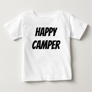 Camiseta Título: Feliz Acampador Divertida Aventura ao Ar L