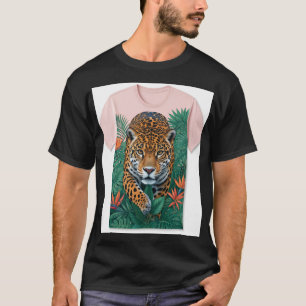 Camiseta Título Ideias: Curta e Doce: Jaguar Prowl Jungle