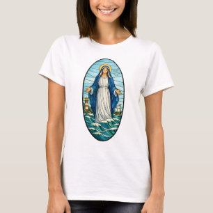 Camiseta Título Mariano Católico Stella Maris Nossa Senhora