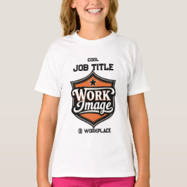 Camiseta Título Profissional e Local de Trabalho Personaliz
