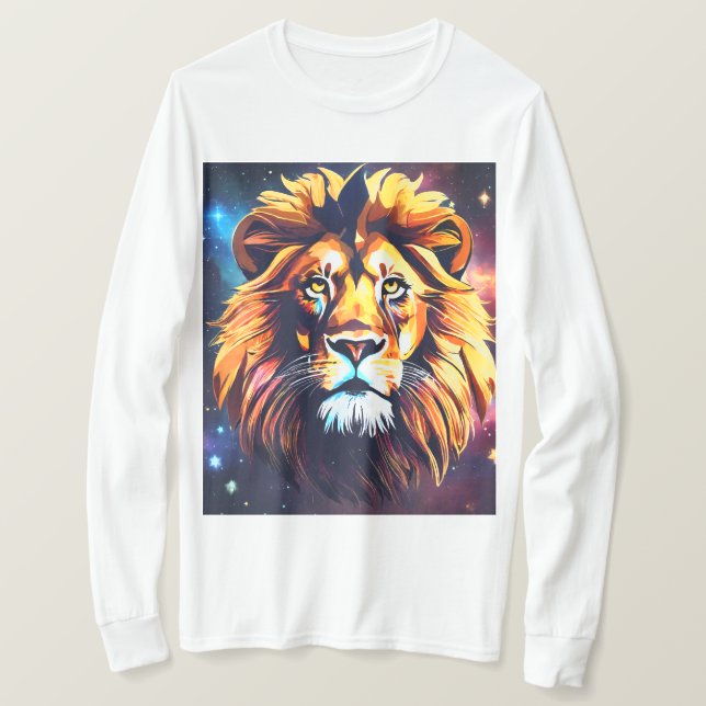 Camiseta **Título:** *"Rei da Selva"* (Frente do Design)