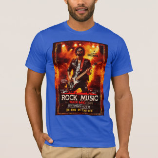 Camiseta Título: "Ritmic Resonance: A Rock Music Design Ex