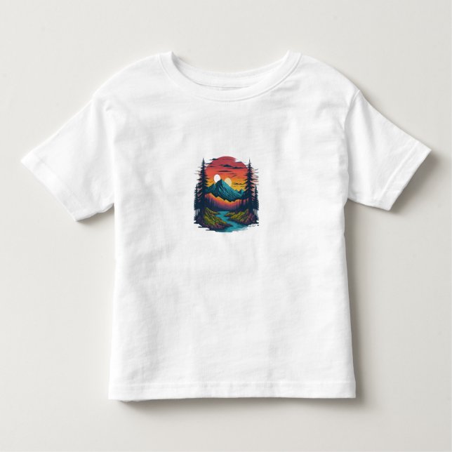 Camiseta ** Título:* Serene Nature Wonderland Toddler (Frente)