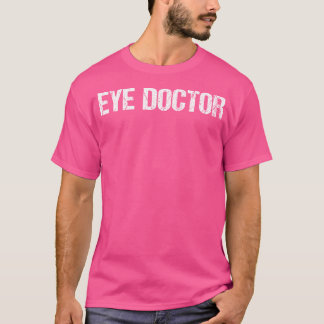 Camiseta Título Simples Do Médico Ocular