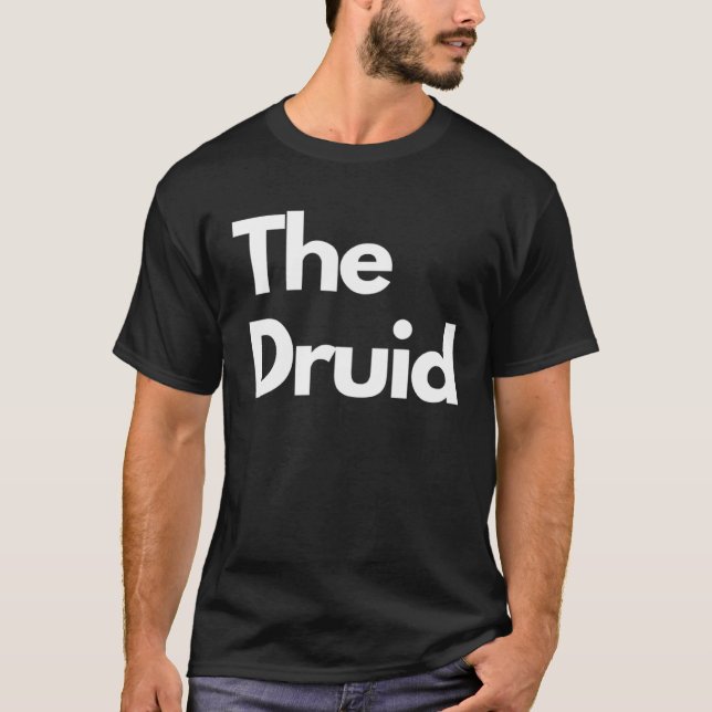 Camiseta Títulos minimalistas do Druid (Frente)