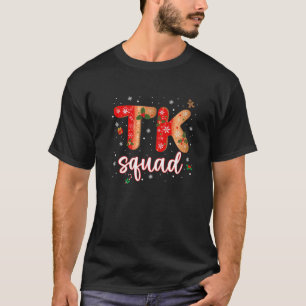 Camiseta TK Candy Cane Crew Encantado Natal Engraçado TK Sq