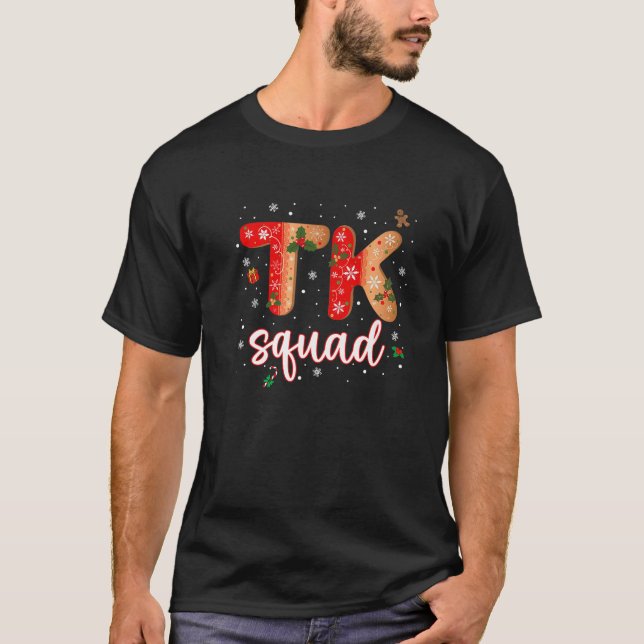 Camiseta TK Candy Cane Crew Encantado Natal Engraçado TK Sq (Frente)