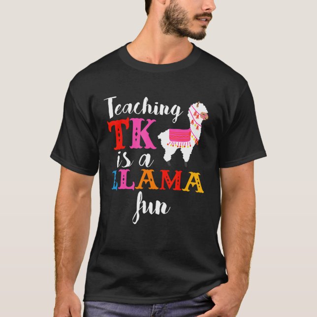 Camiseta TK Teacher Transitional Kindergarten Llama (Frente)