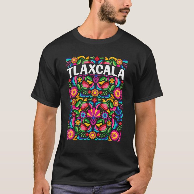 Camiseta Tlaxcala Flores Mexicanas (Frente)