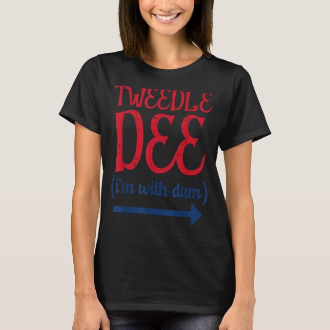 Camiseta Tle Dee Com Dum Fantasia De Halloween Combinando P (Frente)