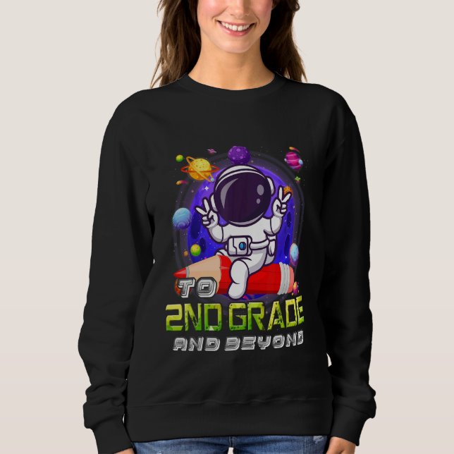 Camiseta To 2nd Grade And Beyond Astronaut Back To School B (Frente)