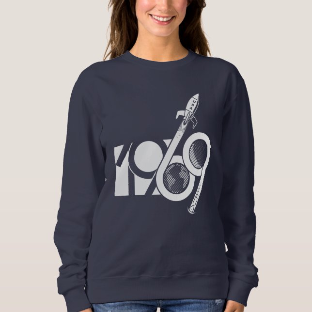 Camiseta To the Moon 69 - white (Frente)