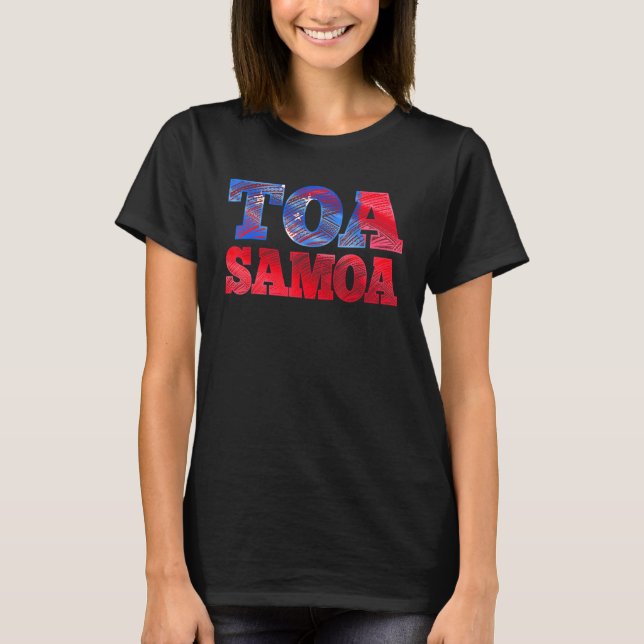 Camiseta Toa Samoa or Samoan Flag or Rugby (Frente)