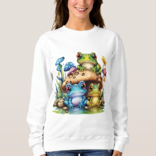 Camiseta Toadstool Cottagecore Cogumelo e Sapo