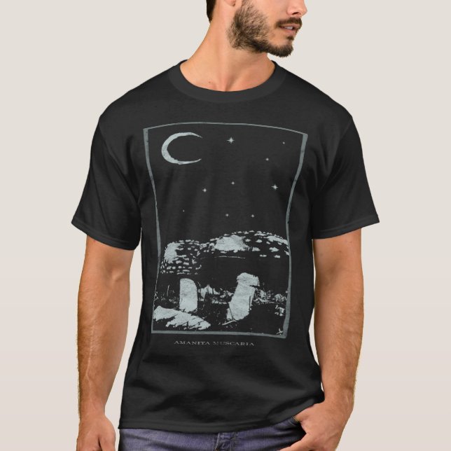 Camiseta Toadstool Occulto Psicopática Grunge Tarot (Frente)