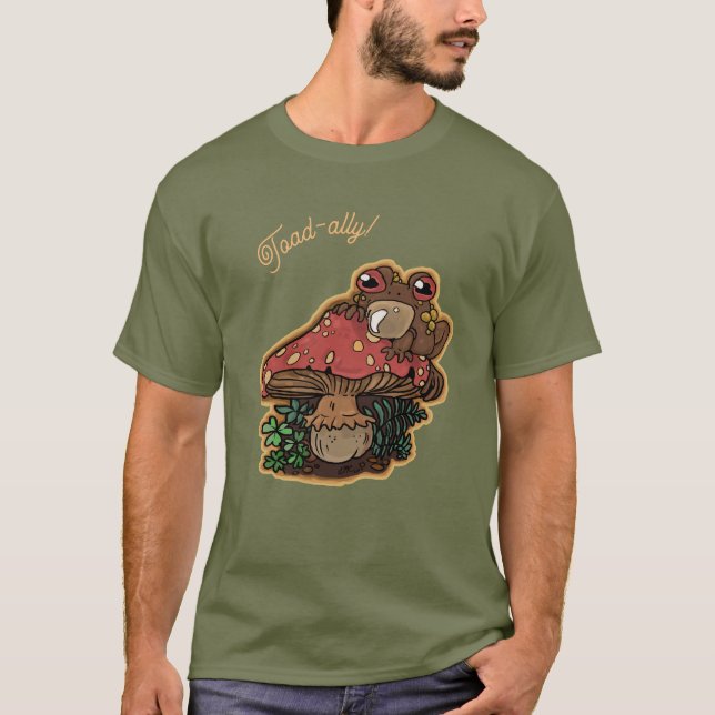 Camiseta Toadstool Toad simples sem listrasT-Shirt (Frente)