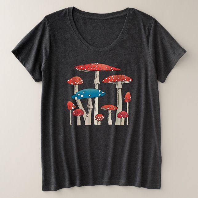 Camiseta Toadstools Cogumelos (Frente do Design)