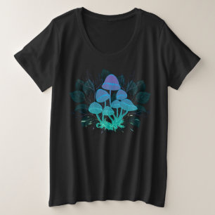 Camiseta Toadstools em arbustos