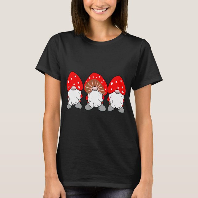 Camiseta Toadstools Gnomos do Cogumelo (Frente)