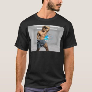 Camiseta Toalha de Homem de SlipperyJoe quebrada parede bra