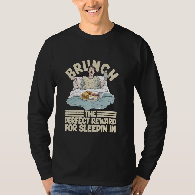 Camiseta Toast to Joy Brunch Design para Bacon e Bread Bud (Frente)