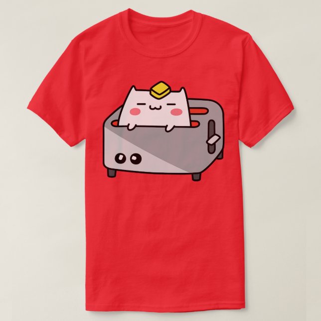 Camiseta Toaster Cat (Frente do Design)