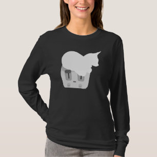 Camiseta Toaster Cat Kitten Lugar de Descolagem Favorito