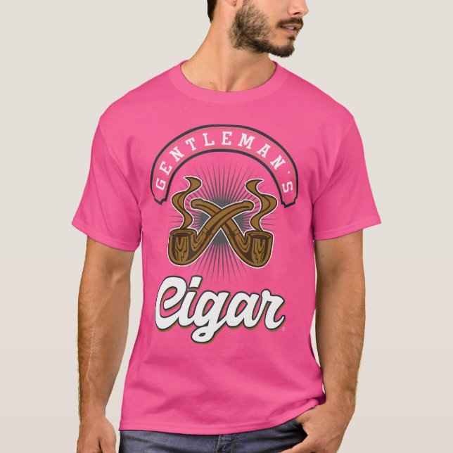 Camiseta Tobacco Smoker Smoke Cigarette Gentleman'S Cigar (Frente)