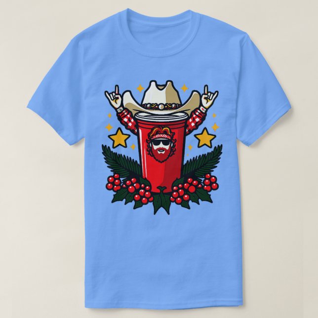Camiseta Toby Keith Red Solo Cowboy TSirt (Frente do Design)