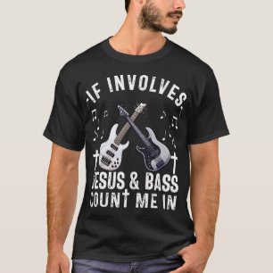 Camiseta Toca Baixo Gospel Adorador de Jesus Baixista Crist