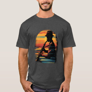 Camiseta Toca Clarinete Clarinetista Músico Banda Marcial