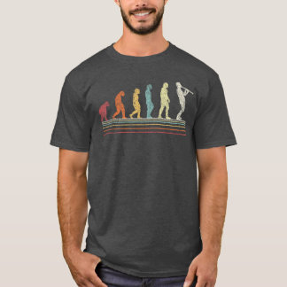 Camiseta Toca Clarinete Engraçado Evolução Músico Retro Vin