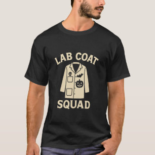 Camiseta Toca de Laboratório de Halloween Engraçada para Eq