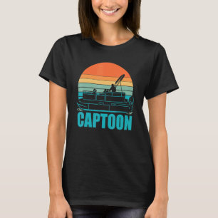 Camiseta Toca do barcoCaptoon Pontoon Tritoon Capitão do ba
