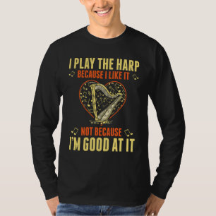 Camiseta Toca Harpa Para Harpista Menina Orquestra Musici