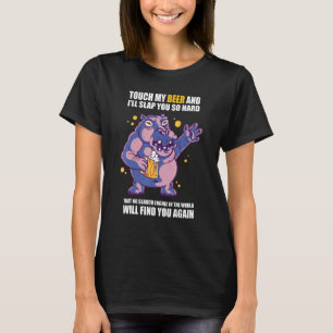 Camiseta Toca Na Minha Cerveja E Eu Virei-Te Tão Duro Beer