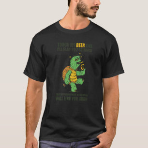 Camiseta Toca Na Minha Cerveja E Eu Vomito-Te Tão Duro Bêba