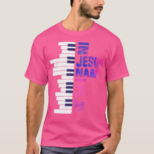 Camiseta Toca Piano Jesus Cristão Pianista Teclado