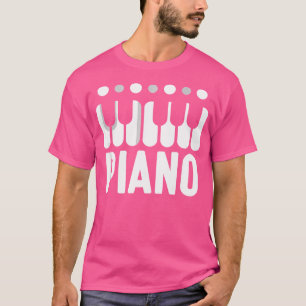 Camiseta Toca Piano Música Pianos Instrumento