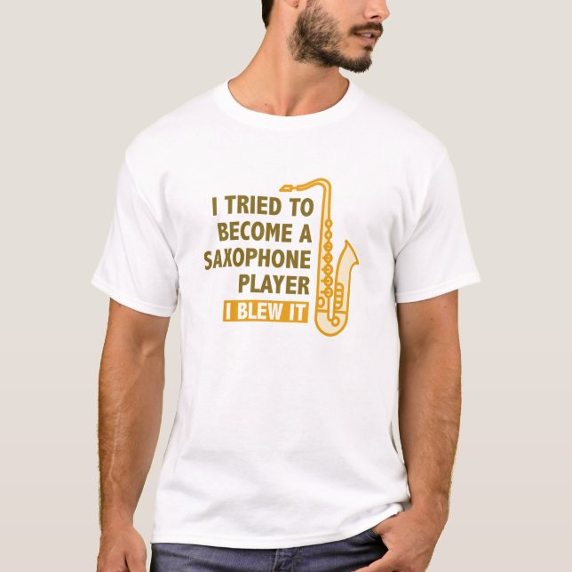 Camiseta Toca Saxofone (Frente)