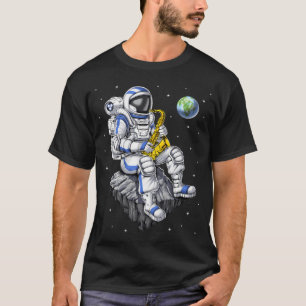 Camiseta Toca Saxofone Astronauta