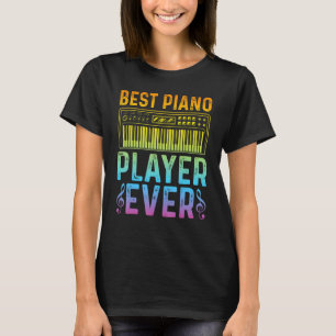 Camiseta Toca-Teclado Pianista Melhor Toca Piano