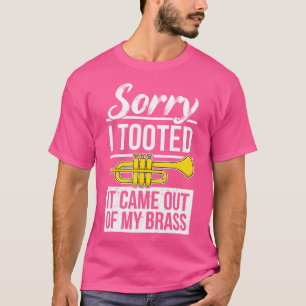 Camiseta Toca-Trombeta Engraçado Músico de Banda de Metais