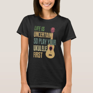 Camiseta Toca Ukulele Estilo Retro