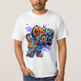 Camiseta Toca Violão Alien Solo Cósmico Arte Musical Espaci