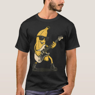 Camiseta Toca violão banana engraçado música Rock And Roll