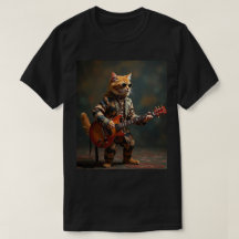 Toca violão gato laranja