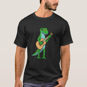 Camiseta Toca violão Hobby Músico Gecko
