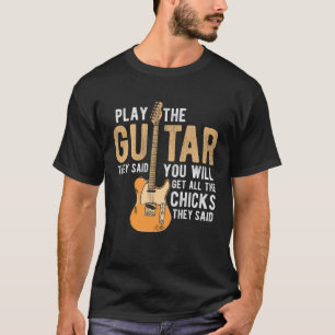 Camiseta Toca Violão Para Um Músico Guitarrista 1